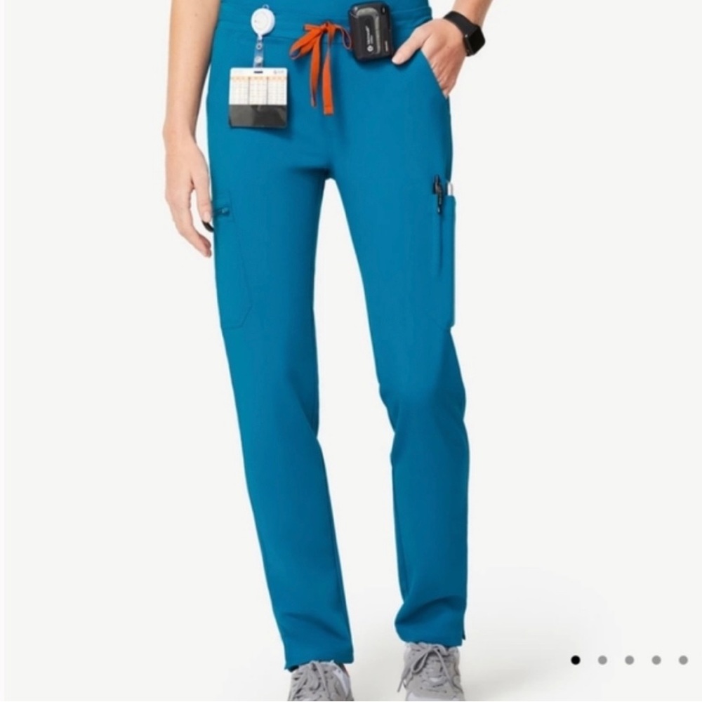 +Figs Yola Skinny scrub pants in Alps Blue (Small Petite)